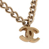 Secondhand Chanel CC Gold Plated Letters Pendant Necklace