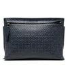 LOEWE Embossed Anagram Leather Repeat T Clutch Secondhand