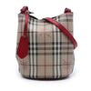 Burberry Haymarket Check Coated Canvas Lorne Bucket Bag Secondhand