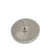 Chanel CC Silver Plated Button Push Back Earrings Secondhand
