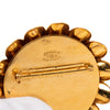 Chanel Gold Plated Faux Pearl Daisy Brooch Secondhand