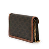Celine Triomphe Coated Canvas Margo Wallet on Chain Secondhand