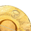 Chanel Gold Plated Straw Hat Brooch Secondhand