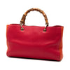 Gucci Medium Bicolor Calfskin Bamboo Shopper Satchel Secondhand