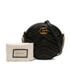 Gucci Mini GG Marmont Matelasse Calfskin Round Crossbody Secondhand