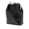 Chanel Small CC Quilted Lambskin Kisslock Frame Clutch Secondhand