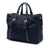 Prada Vitello Daino Trimmed Tessuto Satchel Secondhand