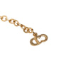Dior Gold Plated Strass CD Logo Pendant Necklace Secondhand