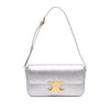 Celine Triomphe All Over Laminated Calfskin Claude Shoulder Bag Secondhand