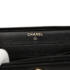 Chanel CC Textured Calfskin Button Zip Around Wallet Secondhand