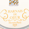 Hermès Harnais de Coeur Silk Scarf 90 Secondhand
