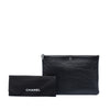 Chanel Large Chevron Caviar O Case Clutch Secondhand