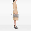 Fendi Large Woven Fabric and Calfskin FF Flat Pouch Secondhand