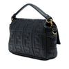 Fendi Zucca Embossed Leather Baguette Satchel Secondhand