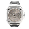 Bell & Ross BR05 BR05A-GR-ST/SRB 1107124 SS & Rubber AT Gray-Face Watch Secondhand