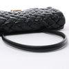 Bottega Veneta Leather Woven Rumple Desiree Shoulder Bag in Black Secondhand