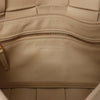 Bottega Veneta Cassette Maxi Intrecciato Leather Crossbody Bag in Beige Secondhand