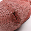Bottega Veneta Intrecciato Leather Handbag in Dusty Red Secondhand