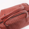 Bottega Veneta Intrecciato Leather Handbag in Dusty Red Secondhand