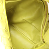 Bottega Veneta Intrecciato Mini Jodie Leather Handbag in Yellow-Green Secondhand