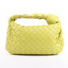 Bottega Veneta Intrecciato Mini Jodie Leather Handbag in Yellow-Green Secondhand
