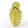 Bottega Veneta Intrecciato Mini Jodie Leather Handbag in Yellow-Green Secondhand