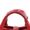 Bottega Veneta Intrecciato Roma Leather Handbag in Red Secondhand