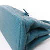 Bottega Veneta Intrecciato Roma Leather Handbag in Blue Secondhand