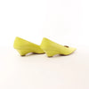 Bottega Veneta Leather Pointed Heels in Yellow, Size 37 EU Secondhand