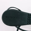 Bottega Veneta Leather Heel Sandals in Green, Size 38 EU Secondhand