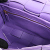 Bottega Veneta Maxi Intrecciato Cassette Leather Shoulder Bag in Purple Secondhand