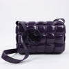 Bottega Veneta Padded Cassette Maxi Intrecciato Leather Shoulder Bag in Purple Secondhand