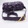 Bottega Veneta Padded Cassette Maxi Intrecciato Leather Shoulder Bag in Purple Secondhand