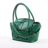 Bottega Veneta Arco Mini Leather Maxi Intrecciato 2Way Handbag in Green Secondhand