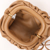 Bottega Veneta Micro The Pouch Leather Crossbody bag in Almond Secondhand