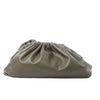 Secondhand Bottega Veneta The Pouch Oversize Leather Clutch Bag in Green