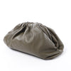 Secondhand Bottega Veneta The Pouch Oversize Leather Clutch Bag in Green