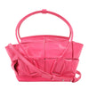 Bottega Veneta Arco Mini Paper Calfskin Maxi Intrecciato 2Way Handbag in Pink Secondhand