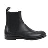 Bottega Veneta Leather x Fabric Side Gore Ankle Boots Black in Size 39 Secondhand
