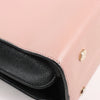 BVLGARI ALBA Leather 2Way Handbag Pink x Black Secondhand