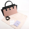 BVLGARI ALBA Leather 2Way Handbag Pink x Black Secondhand