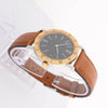 Bvlgari Bvlgari Bvlgari BB33 SGL L 238436 SS YG Leather QZ Watch with Black Dial Secondhand