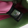 BVLGARI Serpenti Cabochon Leather Chain Crossbody Bag in Green Secondhand