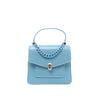 BVLGARI Serpenti Forever Leather Chain 2Way Handbag in Blue Secondhand