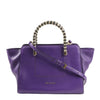 BVLGARI Serpenti Leather 2Way Handbag in Purple Secondhand