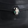 Secondhand BVLGARI Serpenti Leather Chain Crossbody Bag in Black
