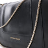 Secondhand BVLGARI Serpenti Leather Chain Crossbody Bag in Black