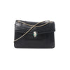 BVLGARI Serpenti Leather Chain Crossbody Bag in Black Secondhand