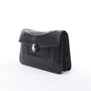 BVLGARI Serpenti Leather Chain Crossbody Bag in Black Secondhand
