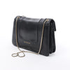 Secondhand BVLGARI Serpenti Leather Chain Crossbody Bag in Black